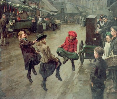 Straßenkinder in London, 1904 von Edward R. King